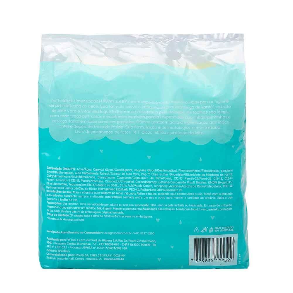 Pack Lenço Umedecido Havan Baby Leve 4 Pague 3 - 200 unidades