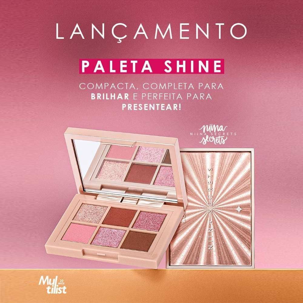 Paleta de Sombras Shine 5,4G Eudora Niina Secrets