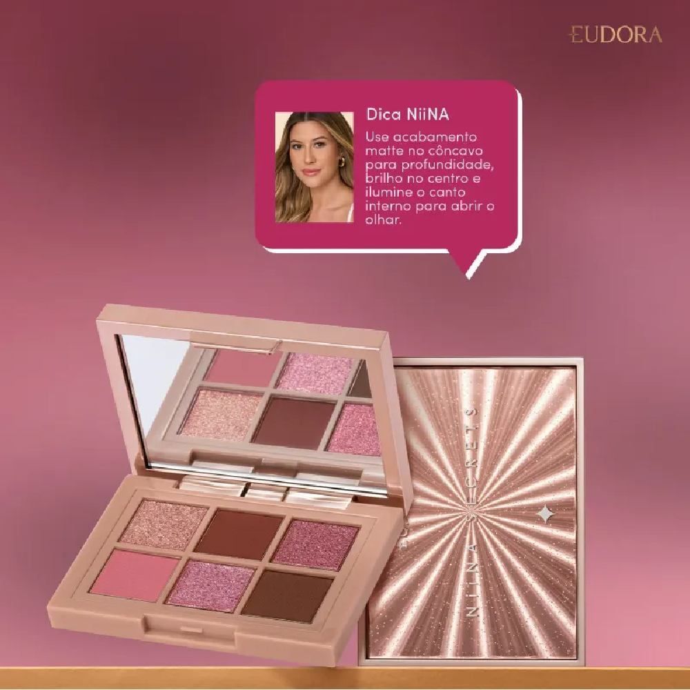 Paleta de Sombras Shine 5,4G Eudora Niina Secrets
