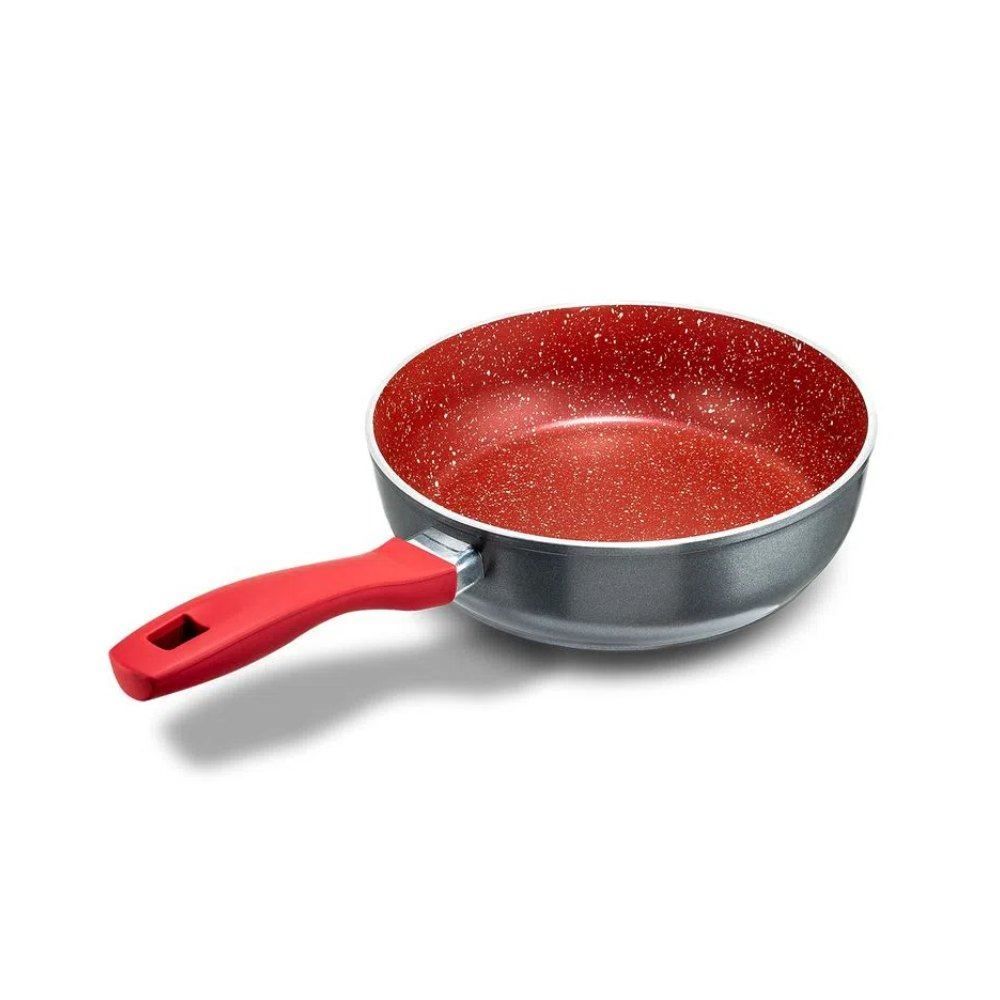 Panela Com Tampa De Vidro Redstone Définitive Philco 2,7L - Cinza com Vermelho