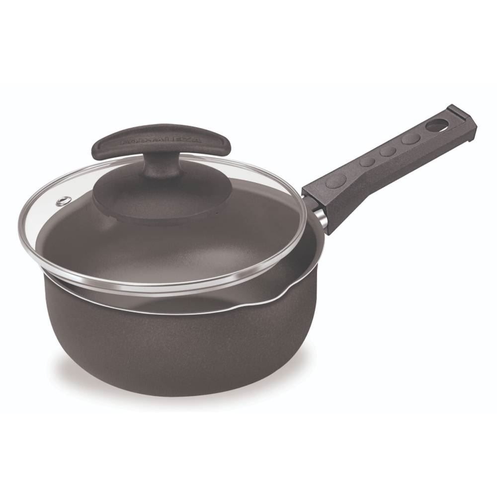 Panela De Alumínio Antiaderente Com Tampa De Vidro 16Cm - Fortaleza