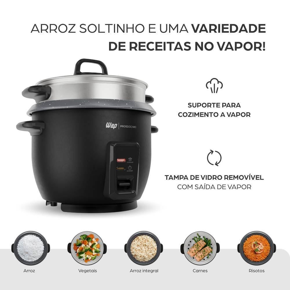 Panela de Arroz Elétrica WAP 400W 1 Litro WRC1000