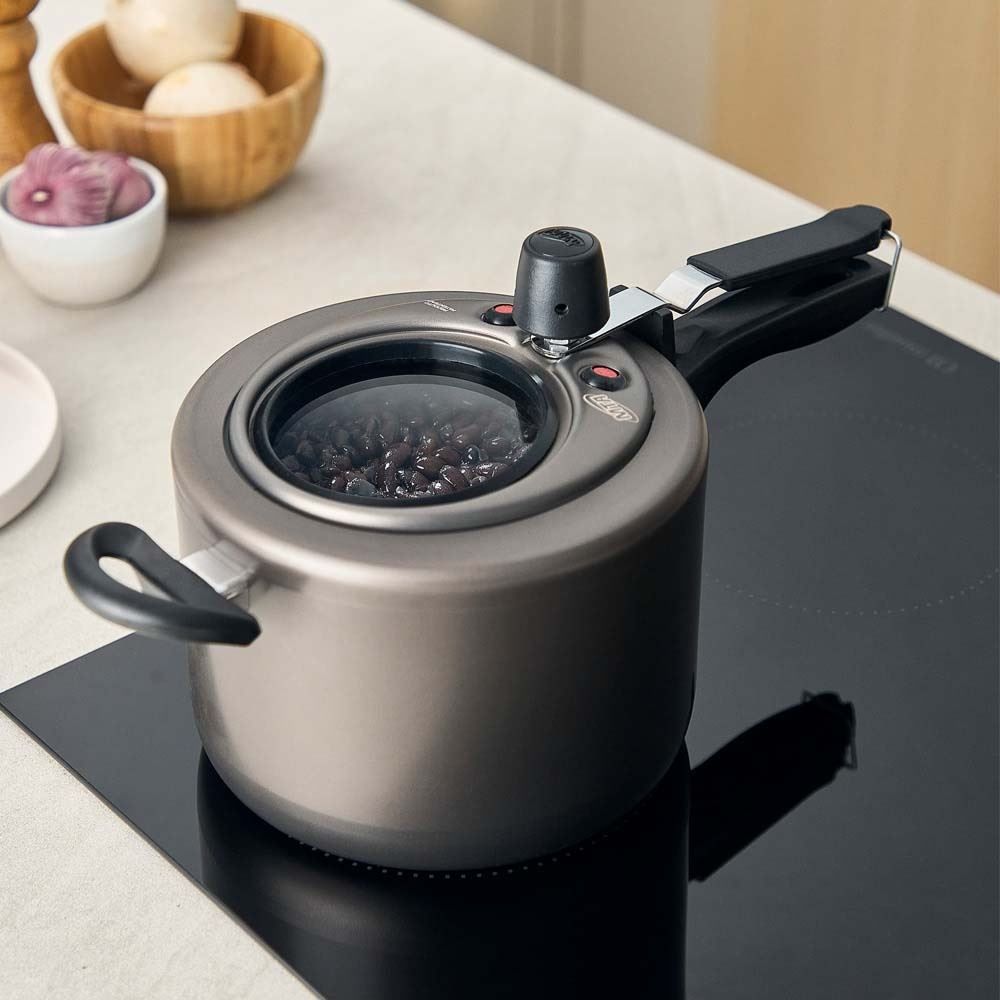 Panela de Pressão com Visor Superior Mta 8 Litros - GRAFITE