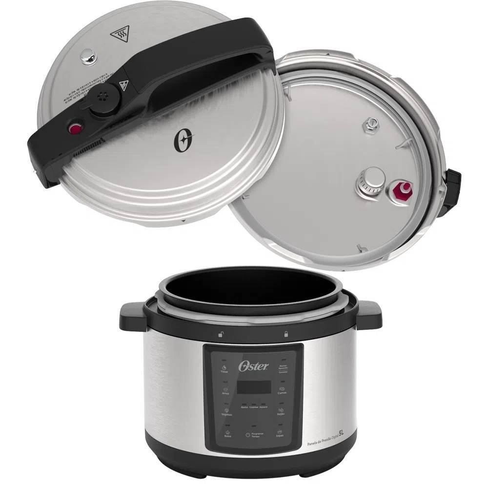 Panela de Pressão Elétrica Oster 5 Litros Digital OPAN920