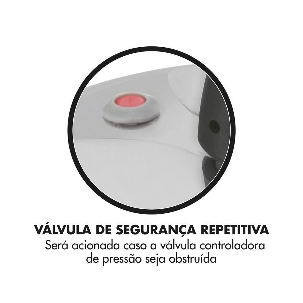 Panela De Pressão Fechamento Interno Clock - 4,5 Litros