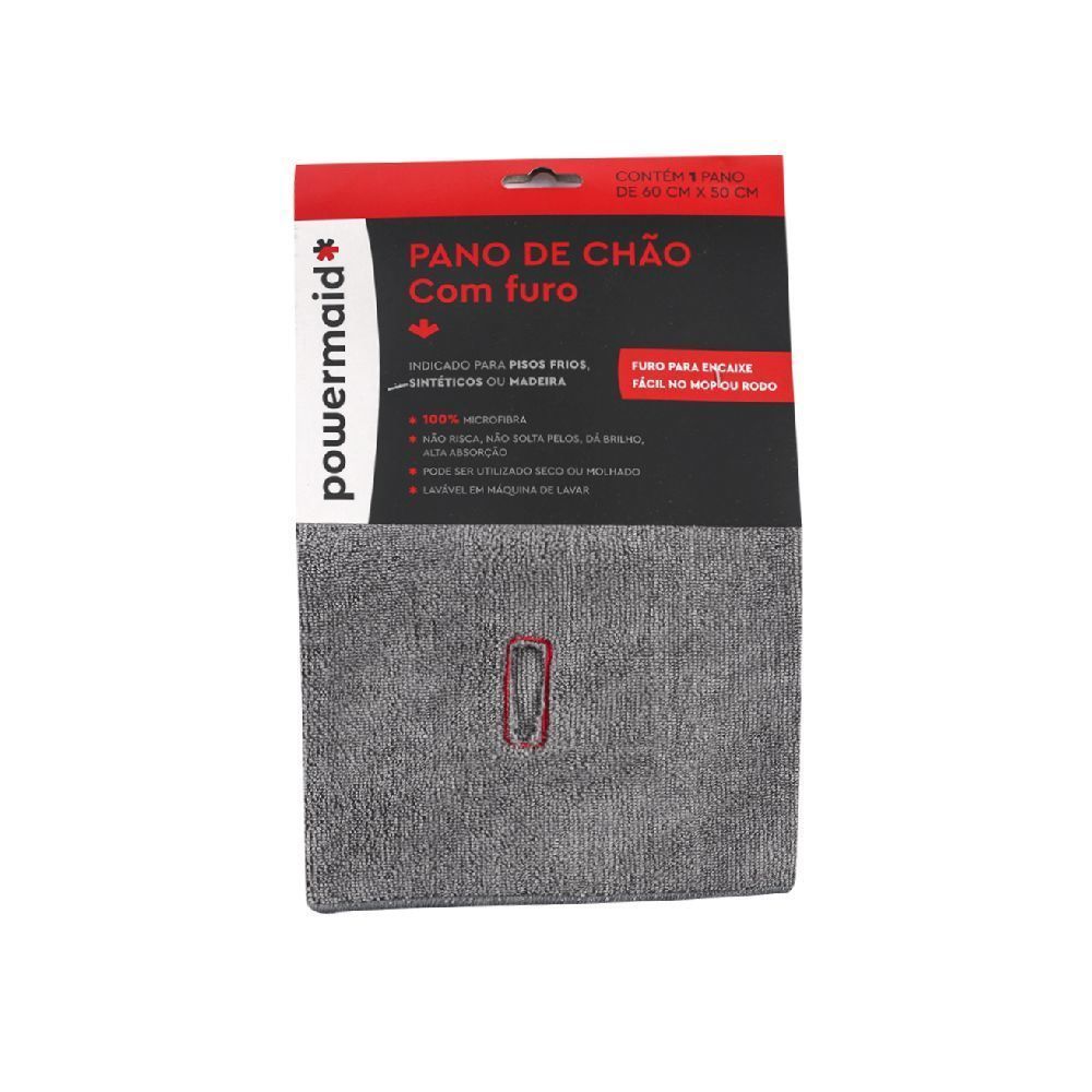 Pano De Chão Com Furo Camesa - Cinza