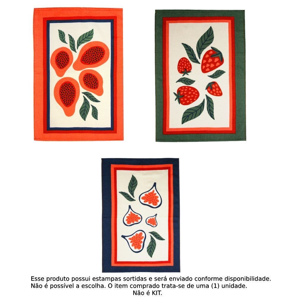 Pano De Copa 100% Algodão Felpudo Döhler 1 Pç - Frutas Hav06