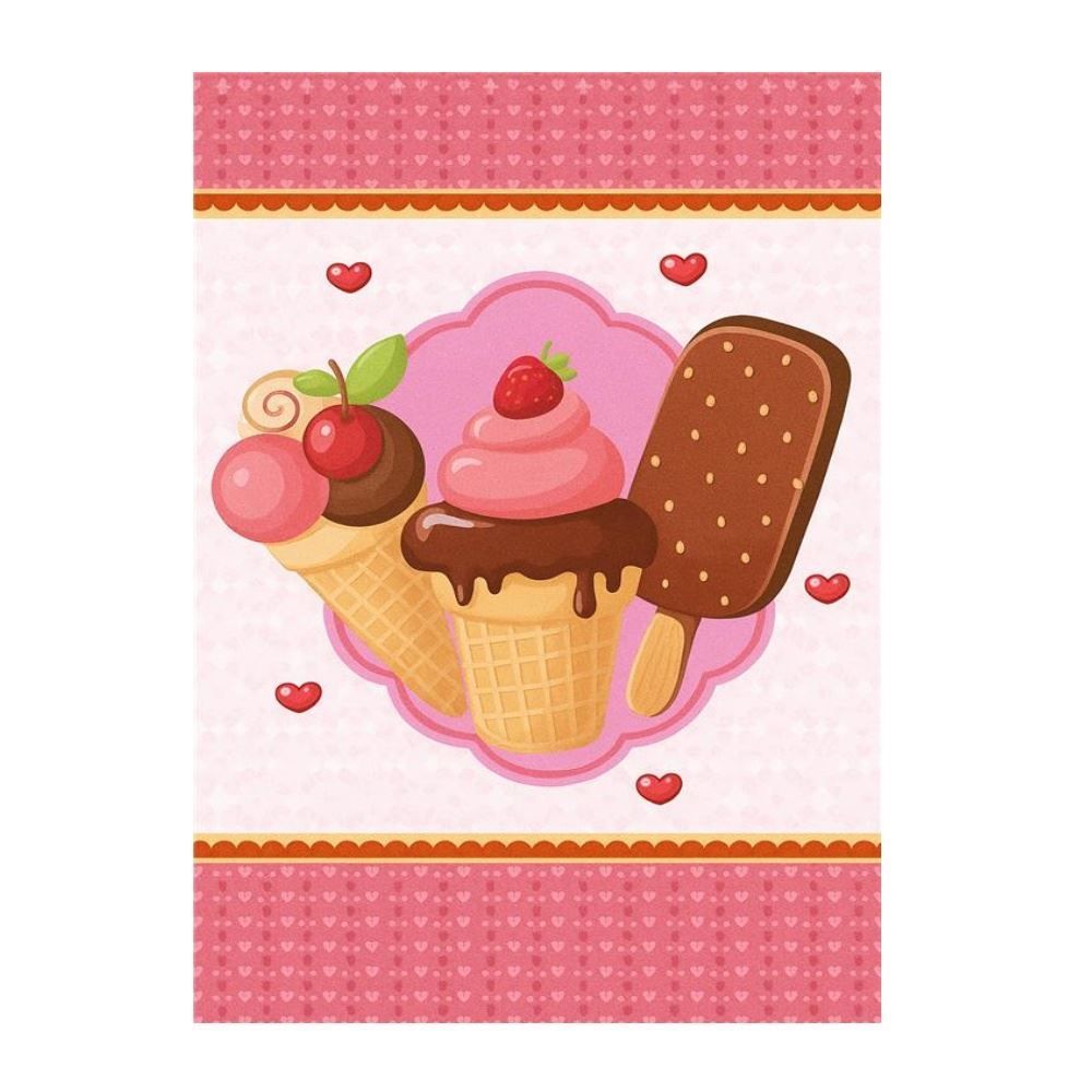 Pano De Copa Avulso Felpudo Lepper Sortidos - Sorvetes Napolitano