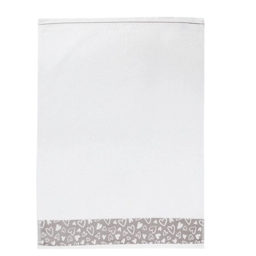 Pano De Copa 46X65 Cm Jacquard Karsten - Coração