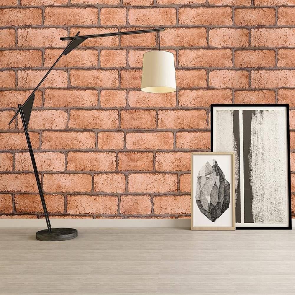 Papel Adesivo Auto Colante 0,45X2,00 M Havan - Tijolo Clássico