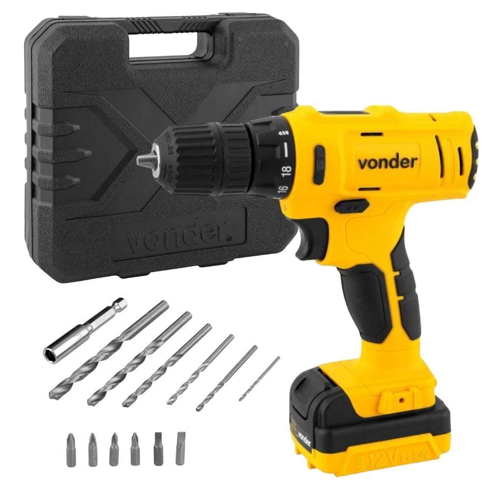 Parafusadeira E Furadeira Vonder 12V Vonder Pfv120 - Bivolt
