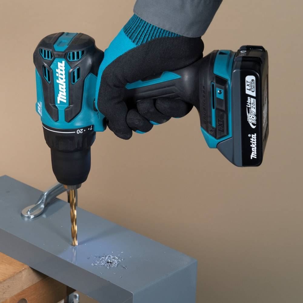 Parafusadeira e Furadeira de Impacto 18V Makita Dhp490wvx - Bivolt