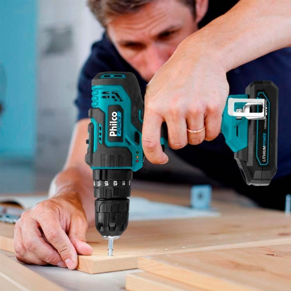 Parafusadeira E Furadeira Impacto Philco 21V Ppf21m - Bivolt