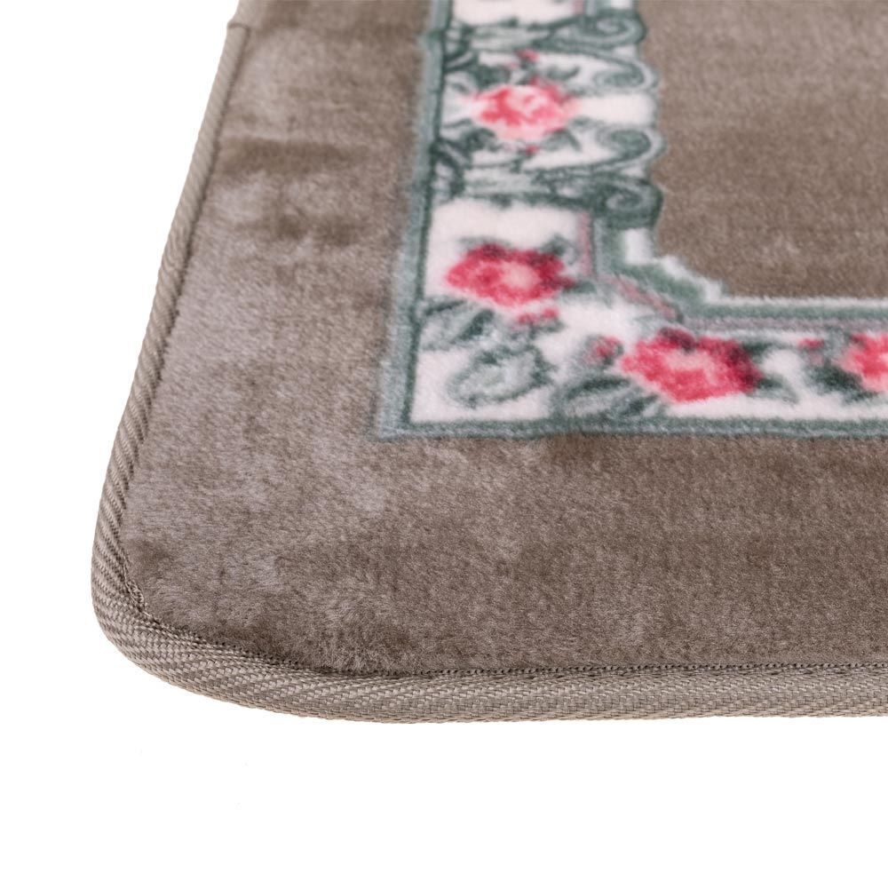 Passadeira Sevilha 60X1,80M Para Sala E Quarto  - Floral Bege