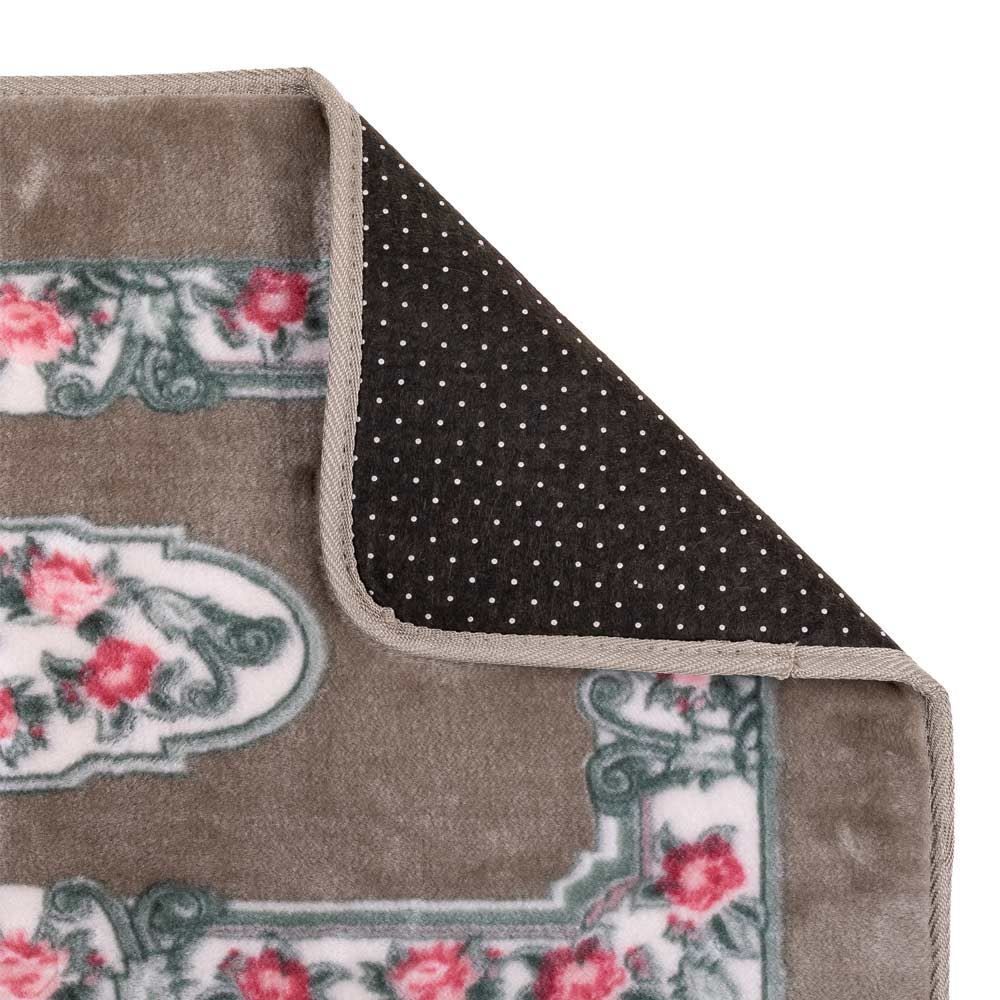 Passadeira Sevilha 60X1,80M Para Sala E Quarto  - Floral Bege