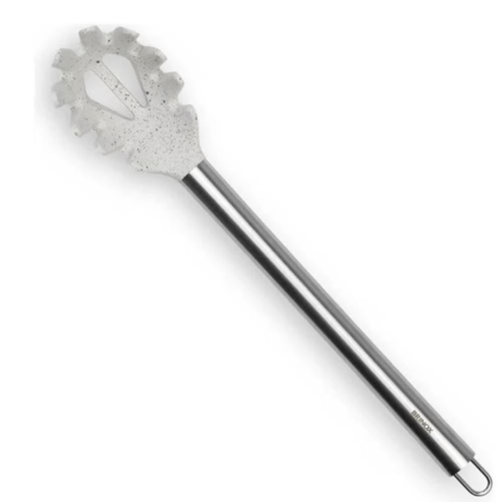 Pegador De Massa Silicone E Cabo Em Aço Inox Brinox 33 Cm - Vanilla