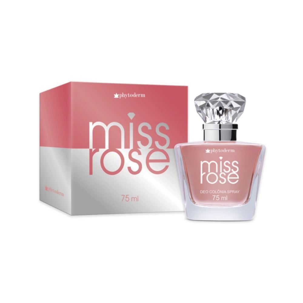 Perfume Feminino Miss Rose Phytoderm - 75ml