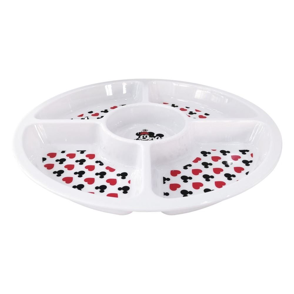 Petisqueira Melamina Personagens Disney 29Cm - Mickey e Minnie