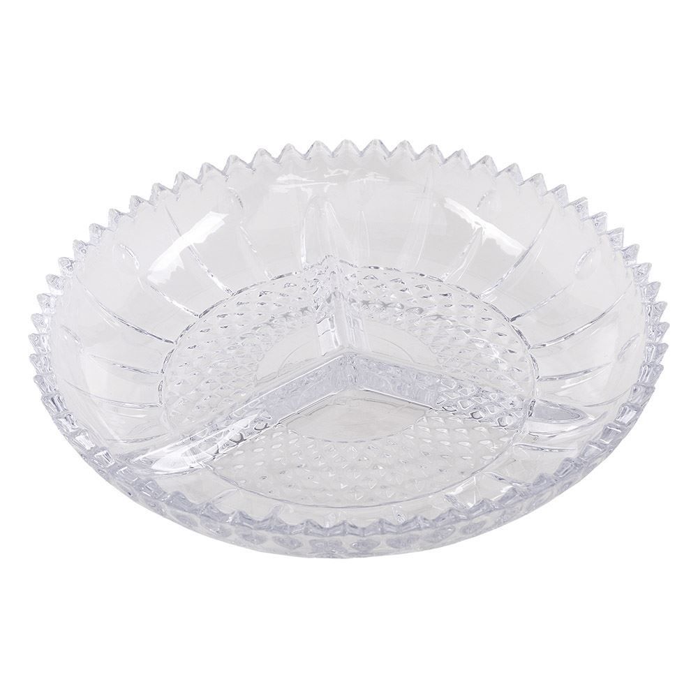 Petisqueira Redonda Lyor Pluma 22,3Cm - Vidro