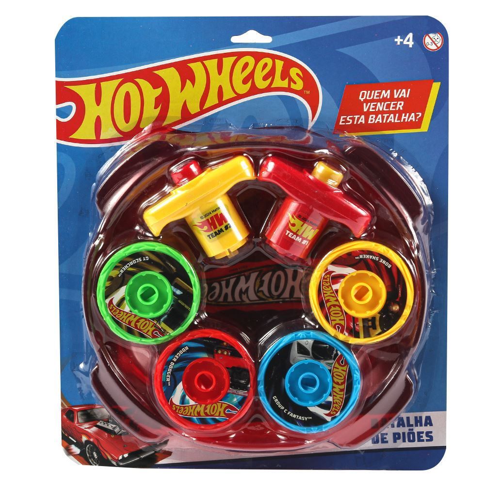 Pião Pirâmide Hot Wheels Toyng - 56330