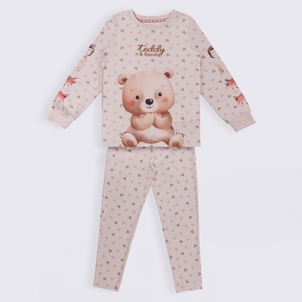 Pijama Infantil Menina 4 a 10 Anos Teddy Marmelada