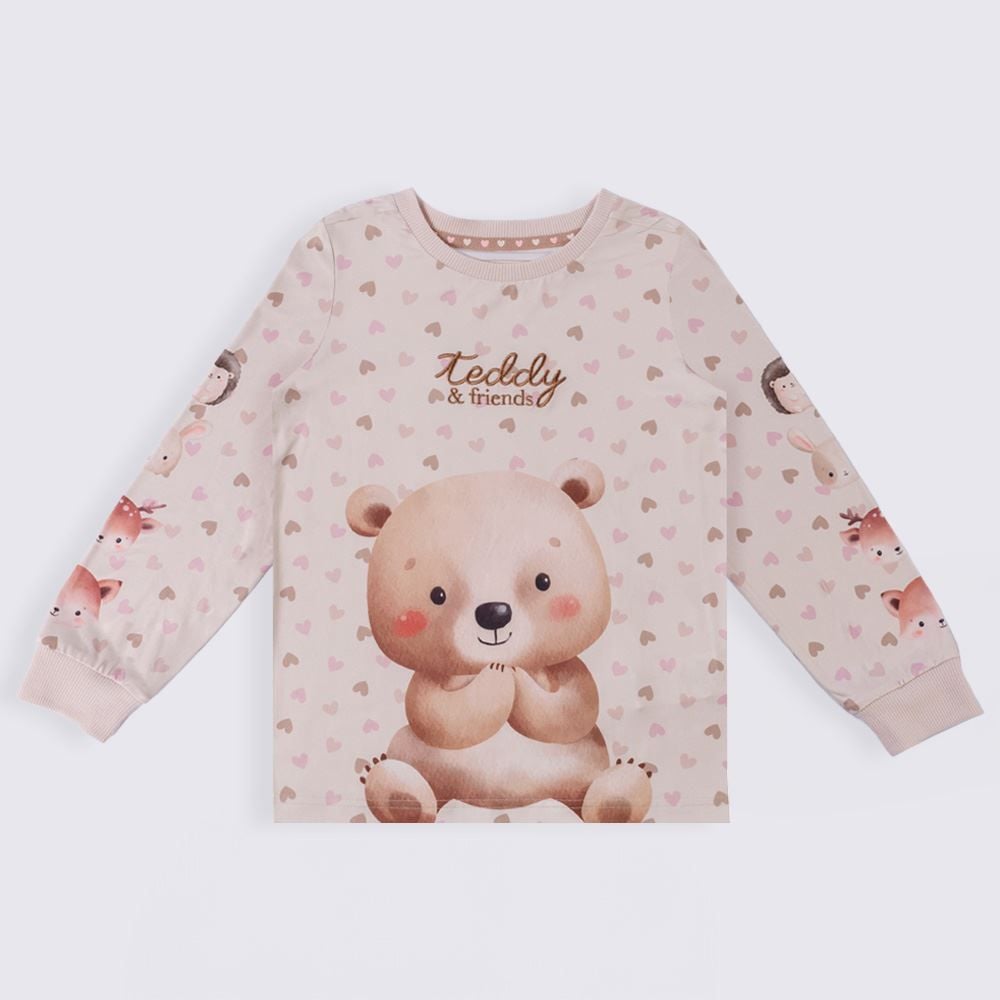 Pijama Infantil Menina 4 a 10 Anos Teddy Marmelada