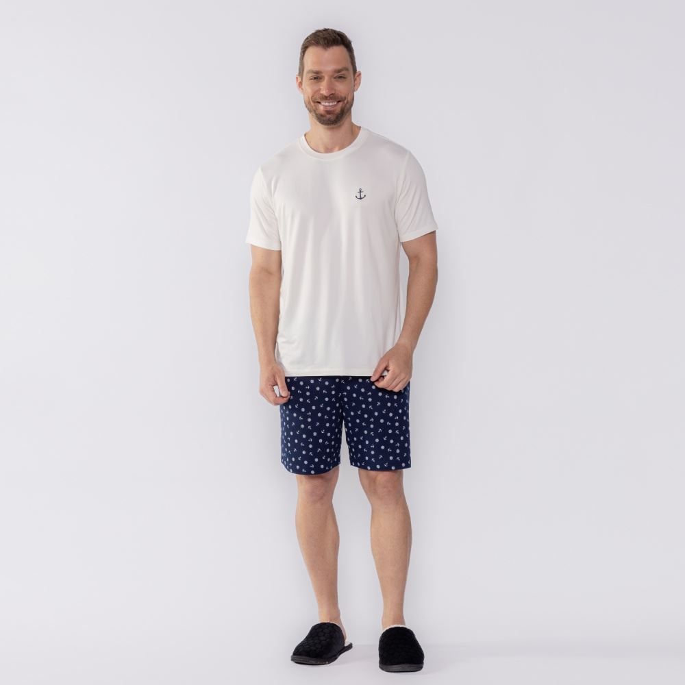 Pijama Masculino Curto Âncora Marc Alain
