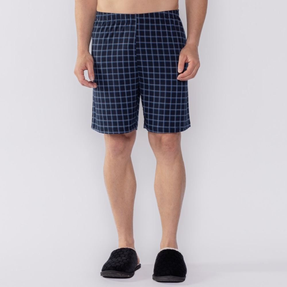 Pijama Masculino Curto Xadrez Marc Alain