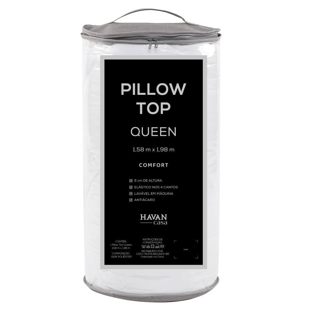 Pillow Top Queen 1,98M X 1,58M Comfort Havan Casa - Branco