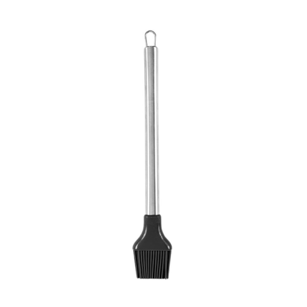 Pincel Culinário De Silicone Cabo Inox Havan Casa 31,5Cm - Preto