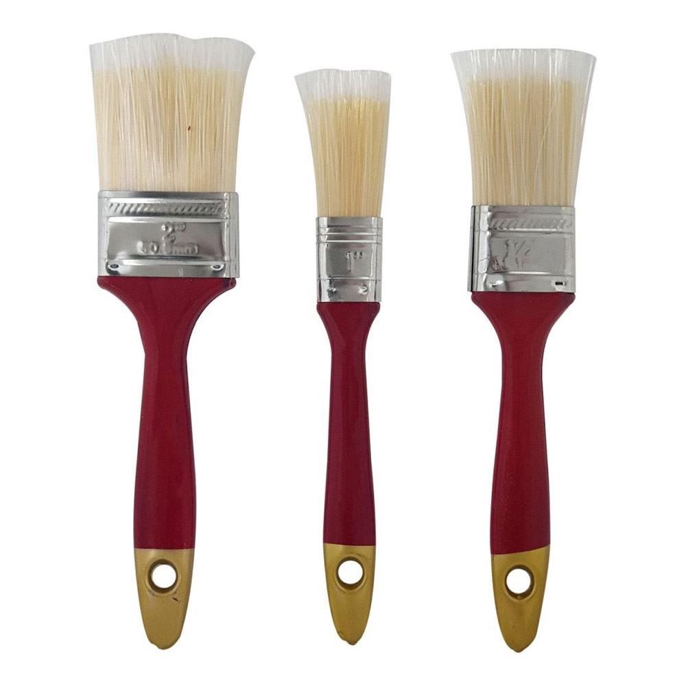 Pincel Para Pintura Western 3 Peças - Vermelho