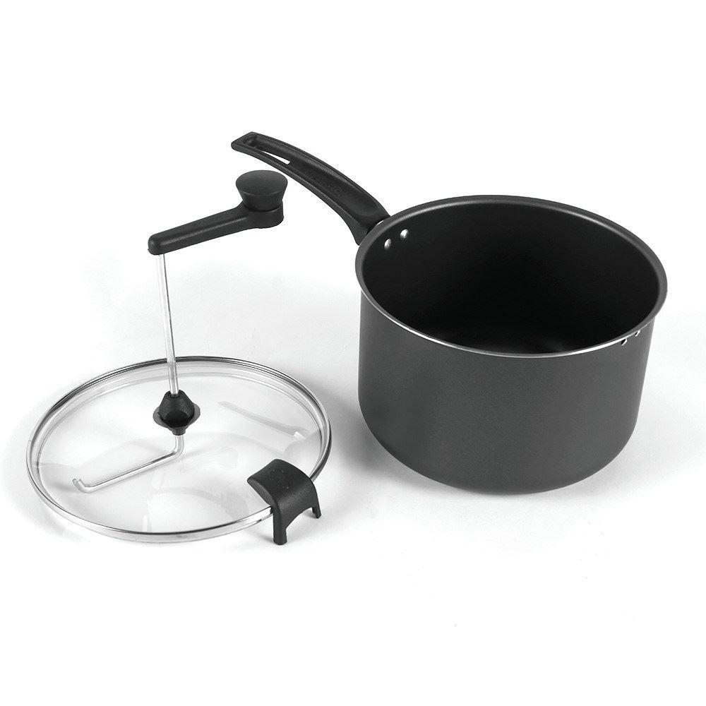 Pipoqueira Antiaderente Com Tampa De Vidro Magnific Panelux 20Cm - Grafite