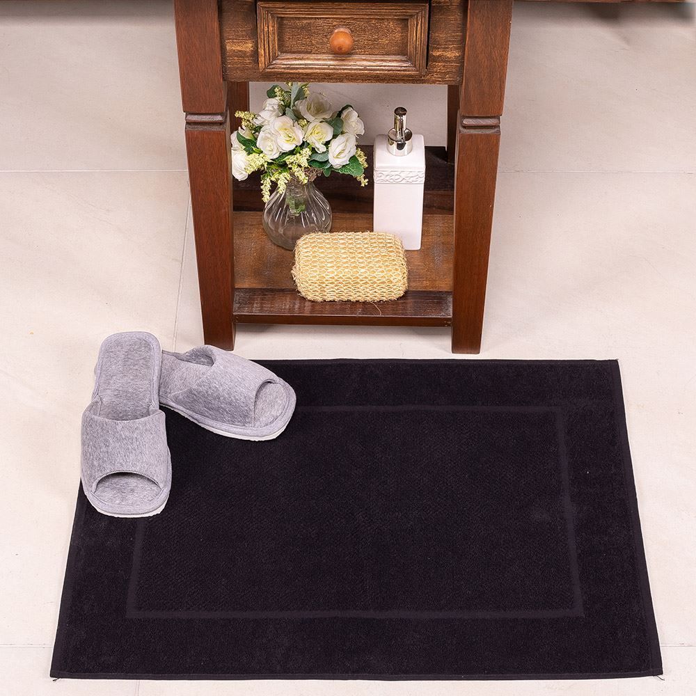 Piso Atoalhado 48X70cm Texas Karsten - Preto