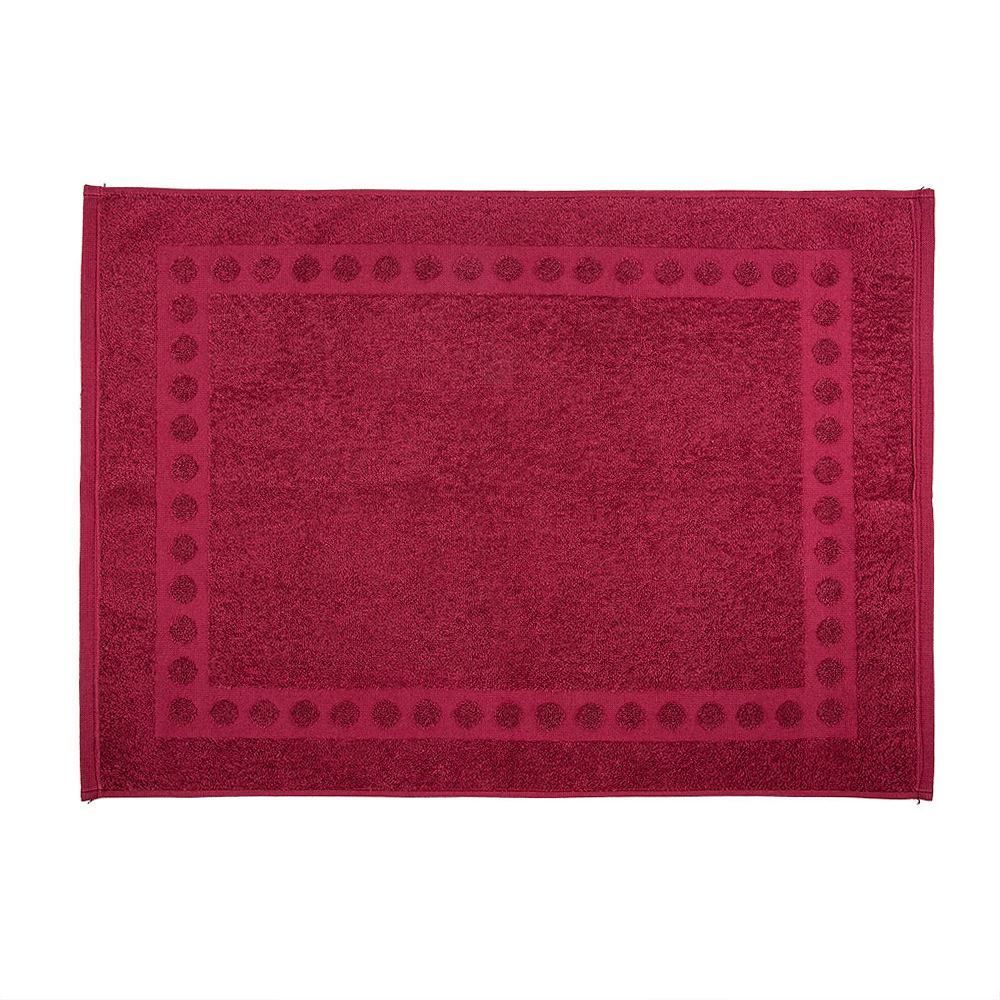 Piso Atoalhado 65X50cm Havan - Borgonha Botanic