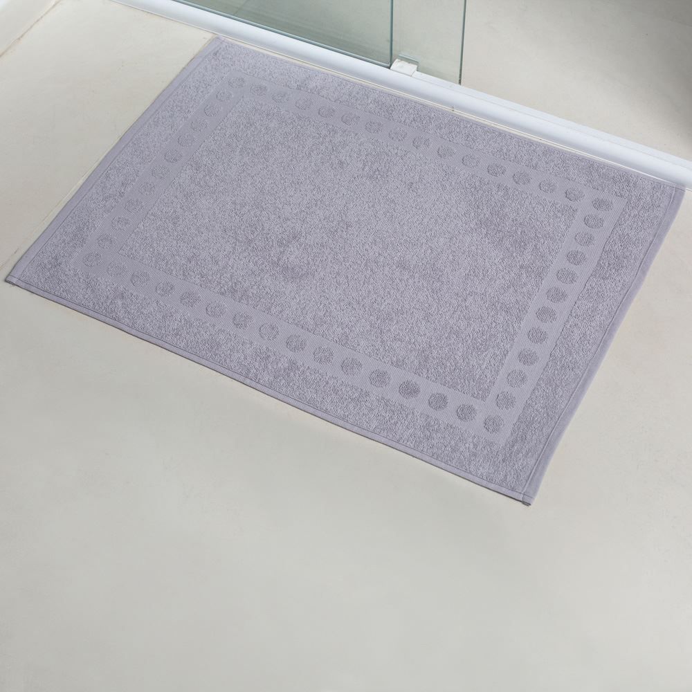 Piso Atoalhado 100% Algodão 65X50cm Havan - Cinza Jolie