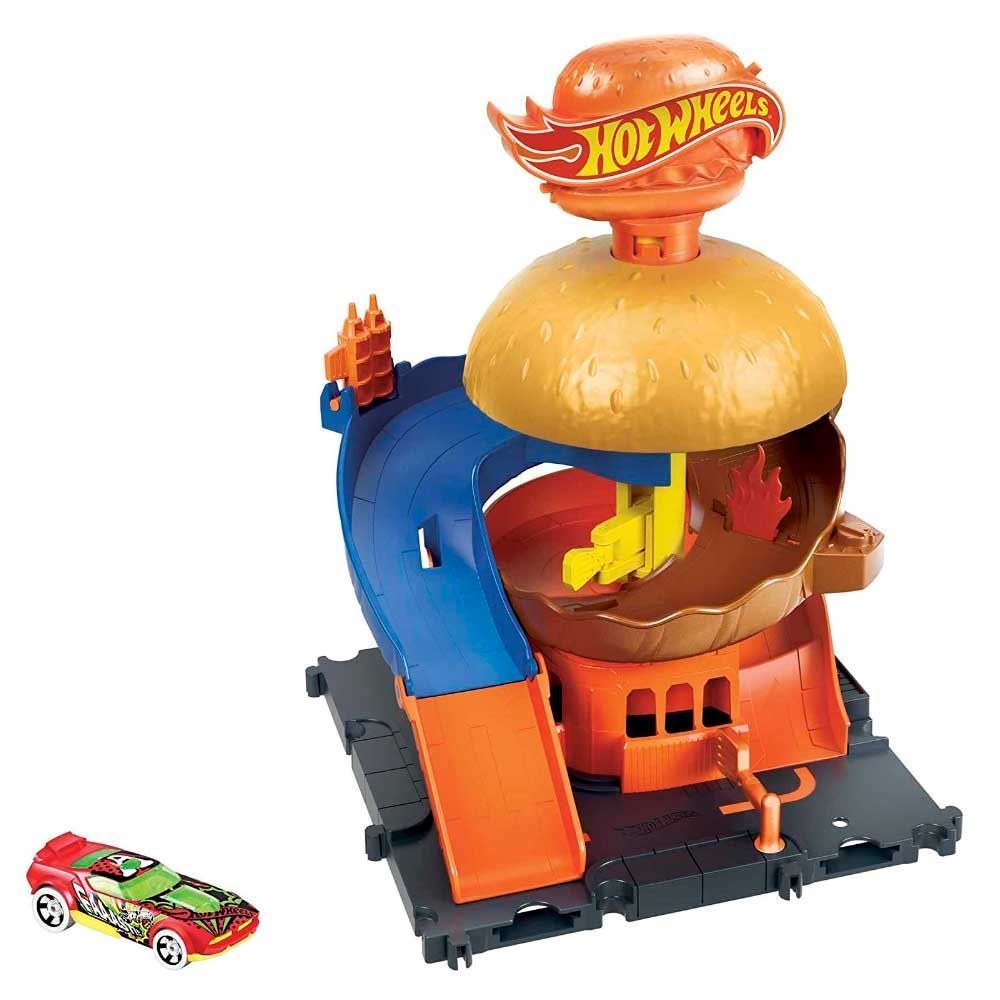 Pista Hot Wheels City Lanchonete Mattel - HDR26