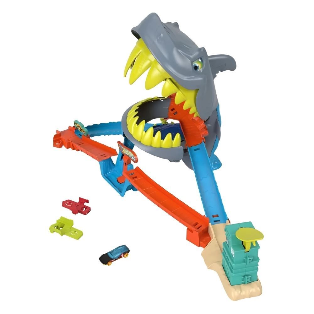 Pista Hot Wheels City Tubarão Mattel - JHL96