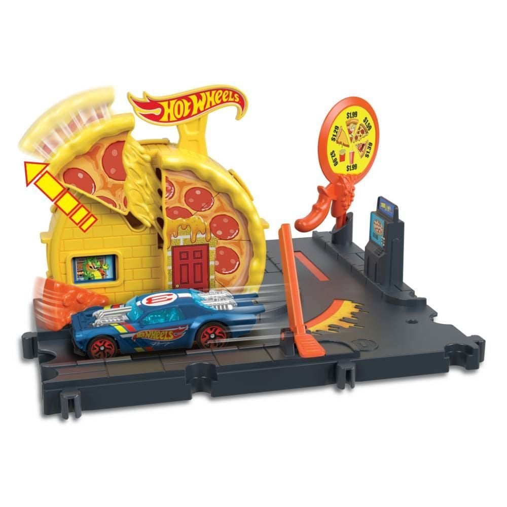 Pista Pizzaria Hot Wheels City Mattel - HMD53