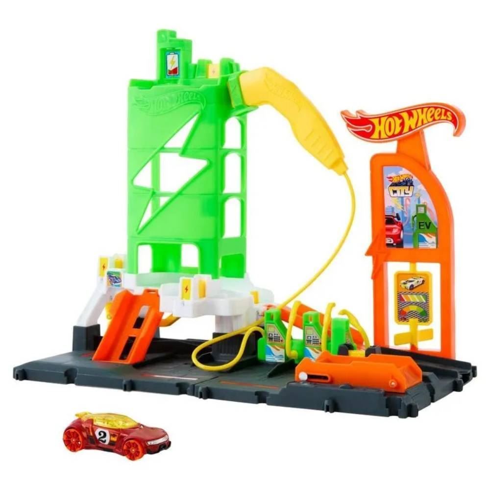 Pista Posto De Combustível Super Recarga Com Carrinho Mattel - HTN79