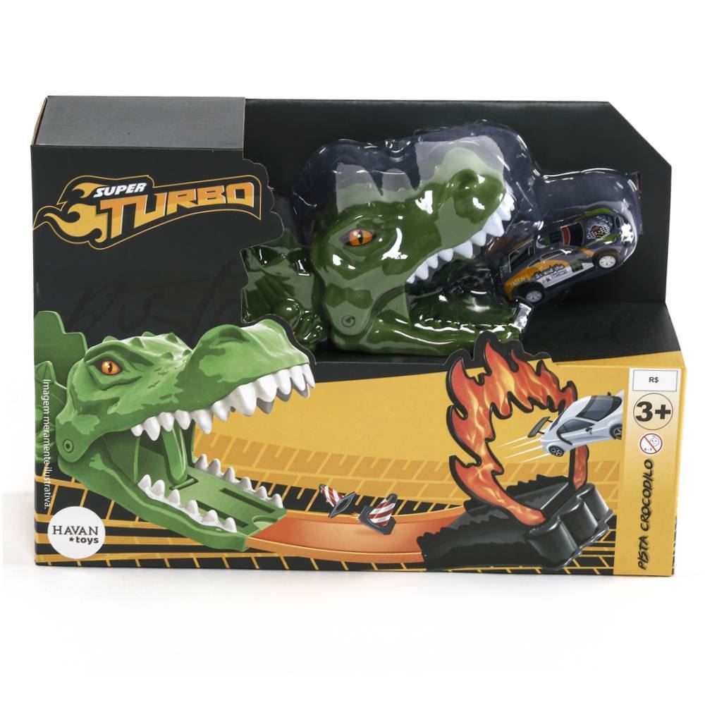 Pista Super Turbo Crocodilo Havan Toys - HBR0700