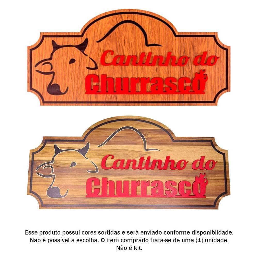 Placa Decorativa Cantinho Do Churrasco Grife Do Boteco Forgerini - 710