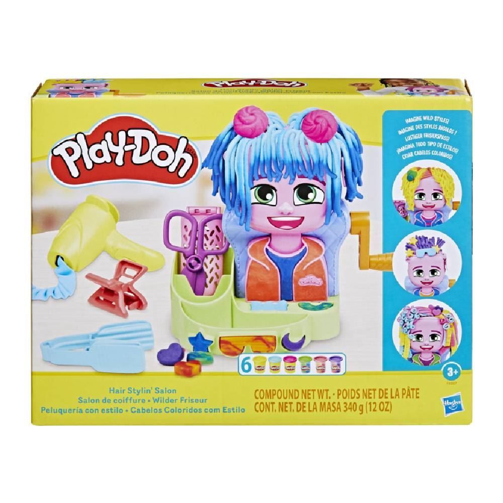 Play-Doh Kit Massinha Cabelos Coloridos Com Estilo Hasbro - F8807