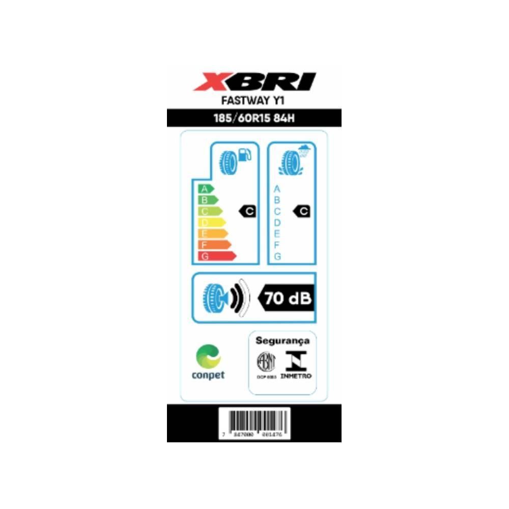Pneu Xbri Fastway Y1 185/60 R15 84H - Preto