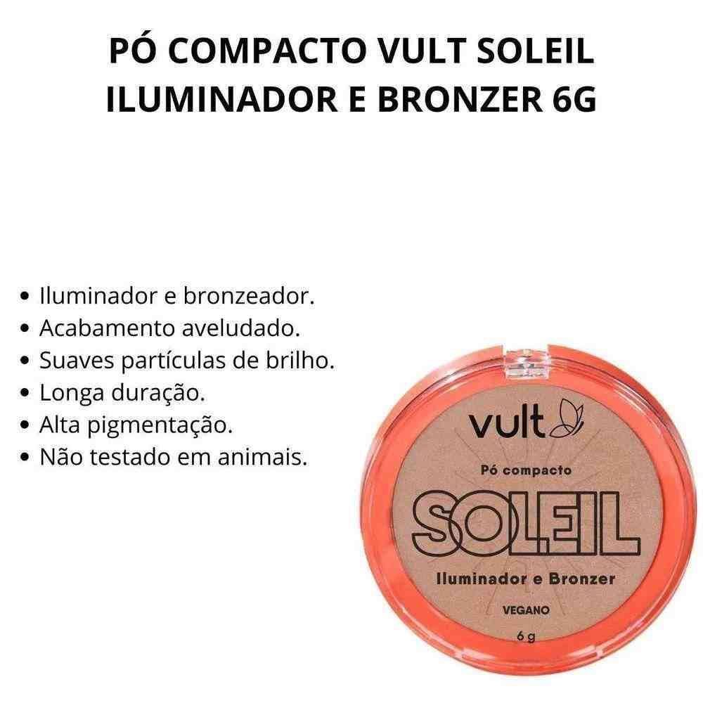 Po Compacto Bronze Soleil Vult 6Gr - Vegano