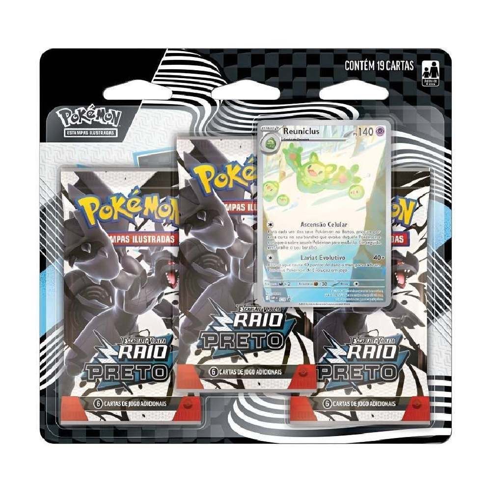 Pokémon Blister Triplo Raio Preto Copag - 35895