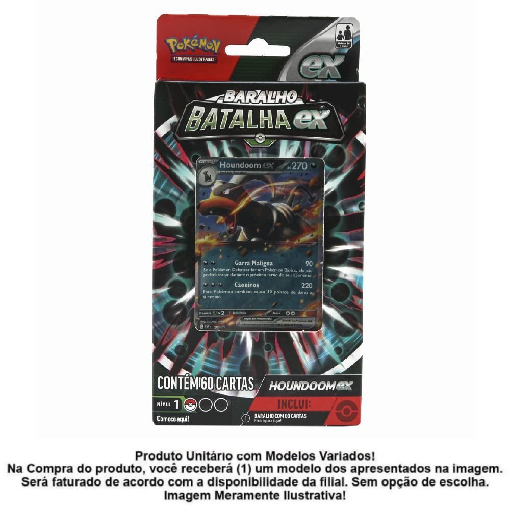 Pokémon Deck Batalha Ex Melmetal E Houndo - 33946 