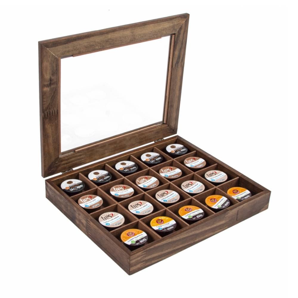 Porta Cápsula De Madeira Bw Quadros - 31cm