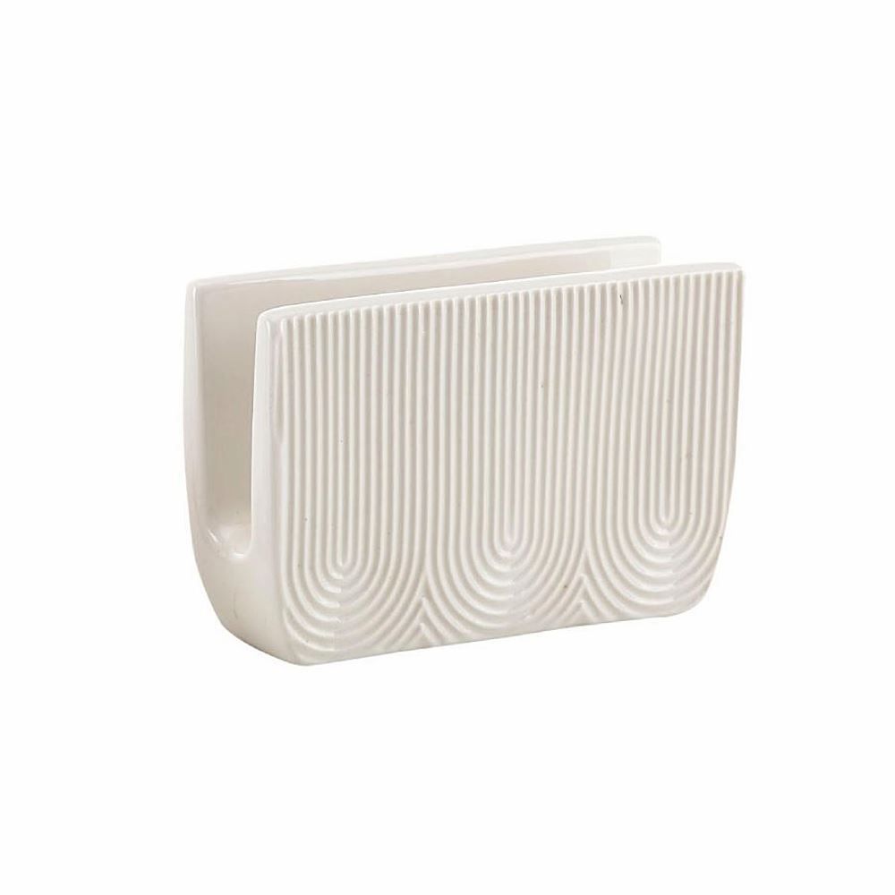 Porta-Guardanapos de Cerâmica Oasis Hauskraft 12 cm - Branco