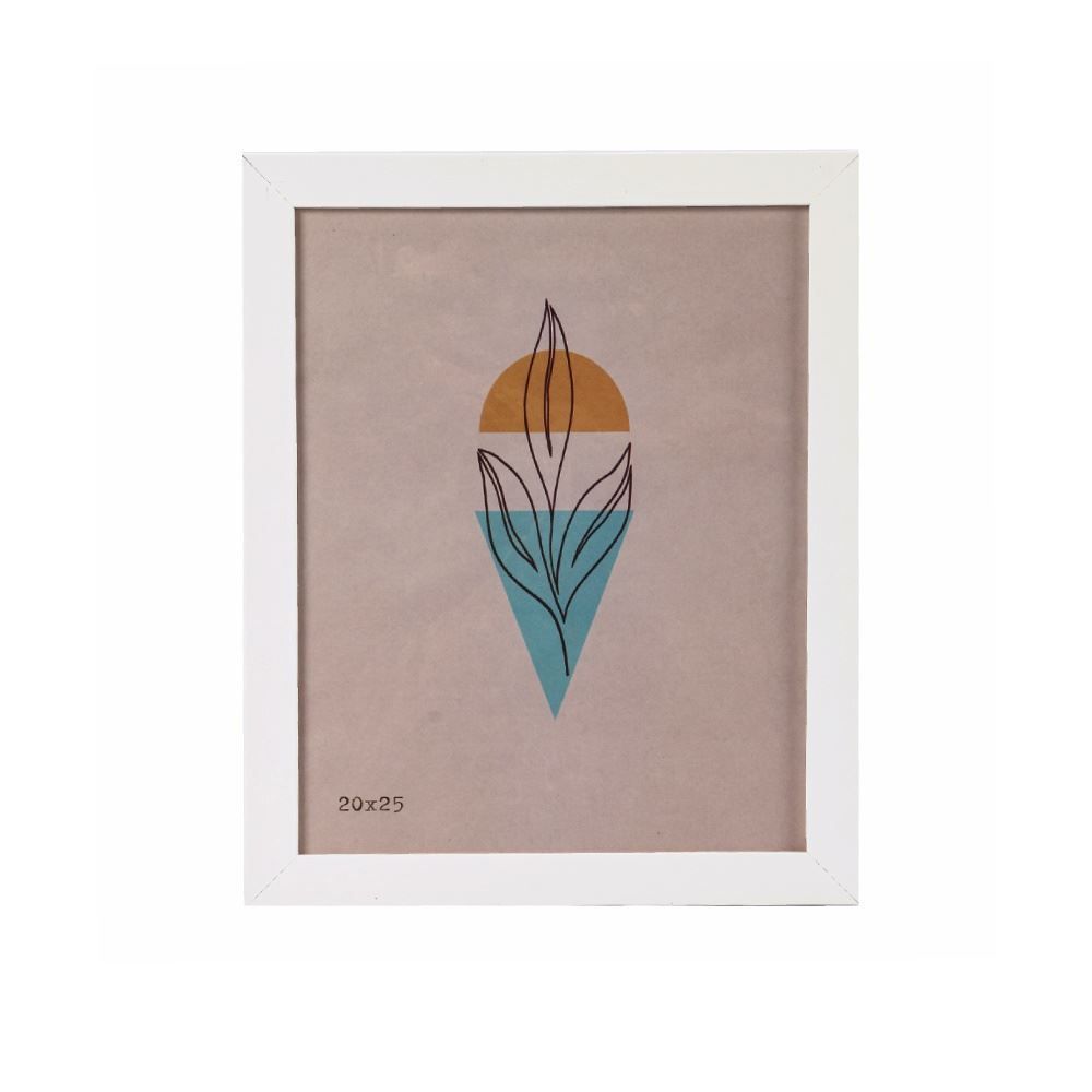 Porta Retrato De Madeira Bw Quadros 20X25cm - Branco