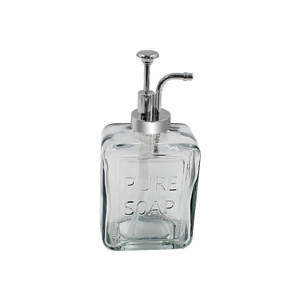 Porta Sabonete De Vidro Quadrado Havan Casa 570 Ml - Cinza Translucido